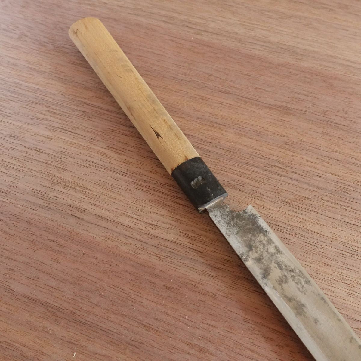 Minamoto Hiroaki Takohiki Knife, Sharpened, Water Buffalo Handle, Sashimi Knife, Hagane Steel, 335mm