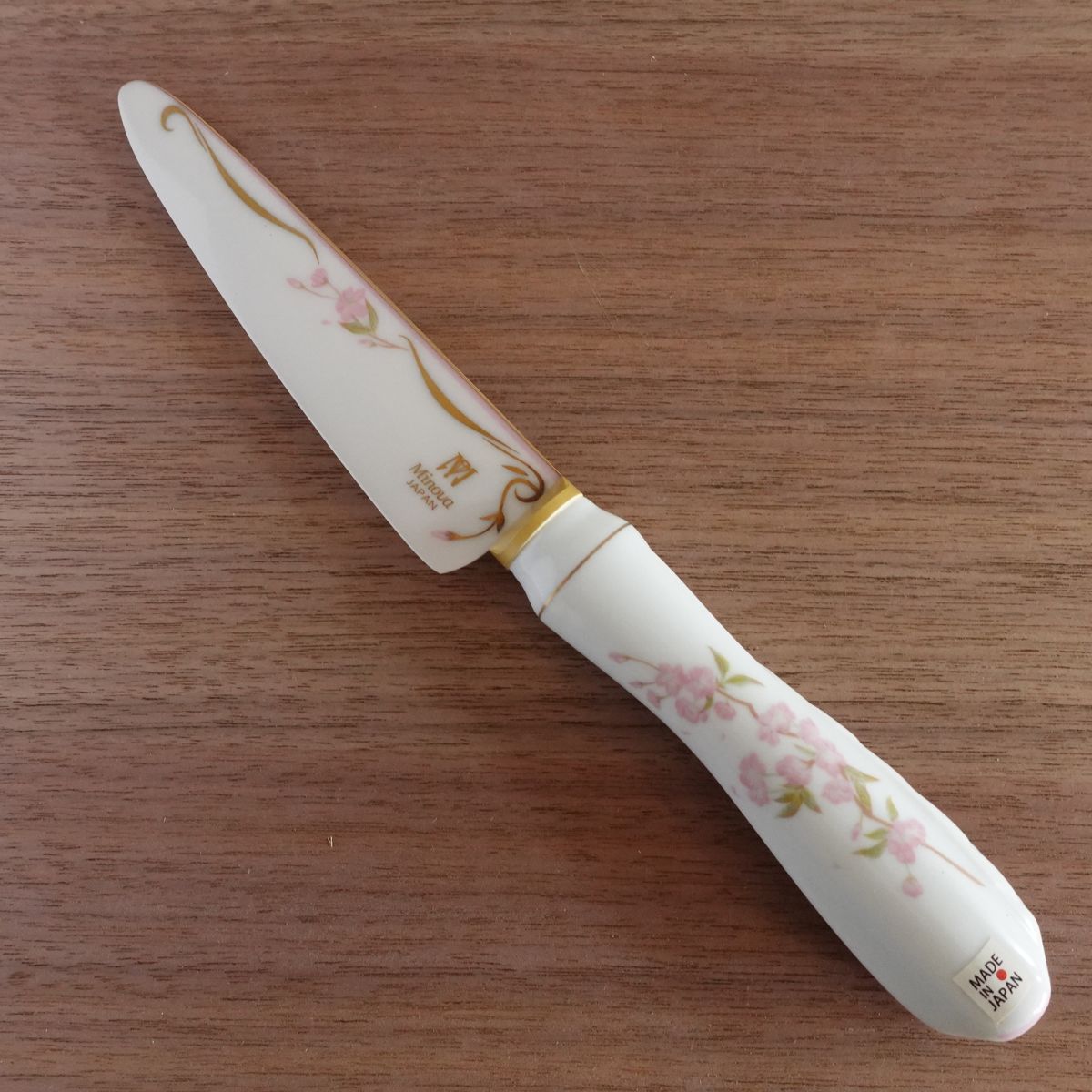 Minova Ceramic Jewel Knife Sakura Ko-Santoku Petty Knife, Ceramic, Boxed, Unused Stored Item, 130mm