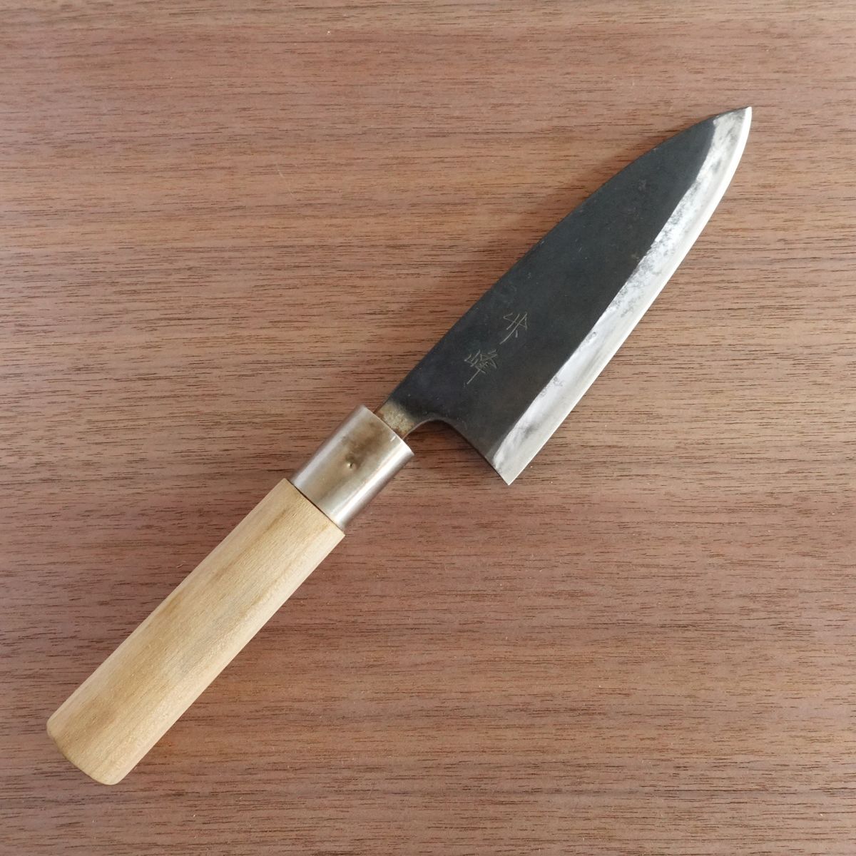 [HYPER REBORN] Takemine Deba Knife, Black Oxide Finish, Hagane Steel, Single Bevel, 150mm