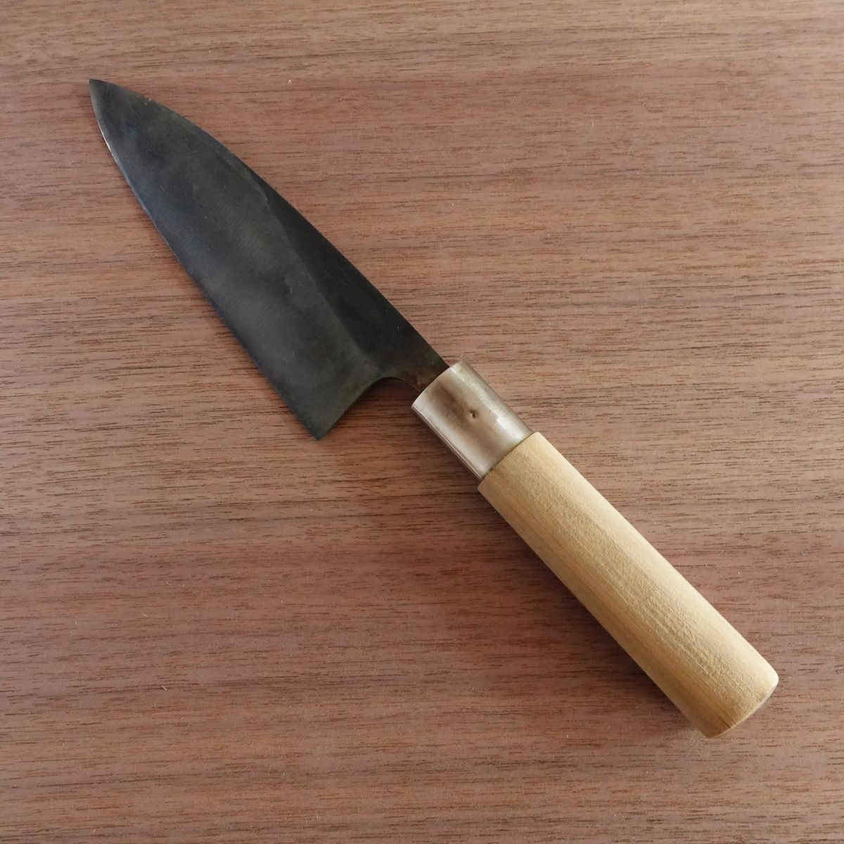 [HYPER REBORN] Takemine Deba Knife, Black Oxide Finish, Hagane Steel, Single Bevel, 150mm