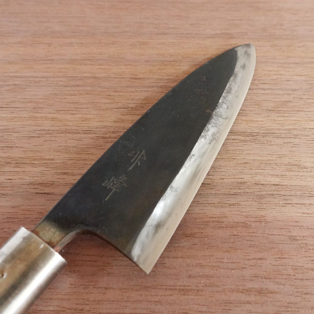 [HYPER REBORN] Takemine Deba Knife, Black Oxide Finish, Hagane Steel, Single Bevel, 150mm