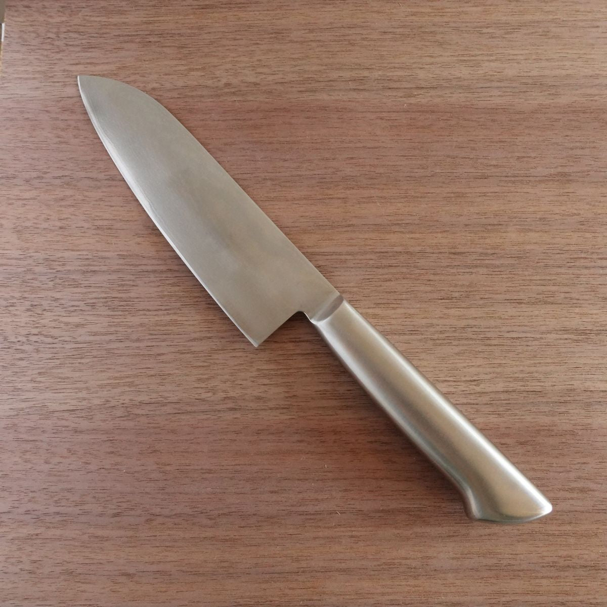 Noshu Masamune Santoku Knife, Sharpened, Damascus, All Stainless Steel, Nearly Unused Stored Item, 165mm