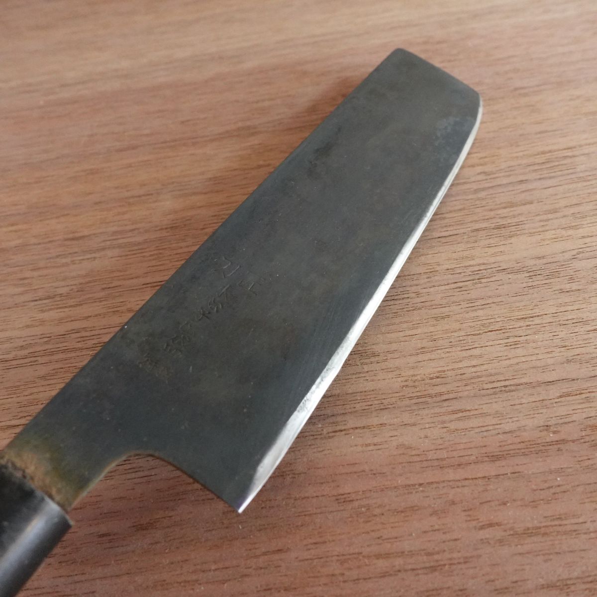 [HYPER REBORN] Suishinshi Masamori Nakiri Knife, Black Oxide Finish, Vegetable Knife, Double Bevel, Tokusen, 170mm