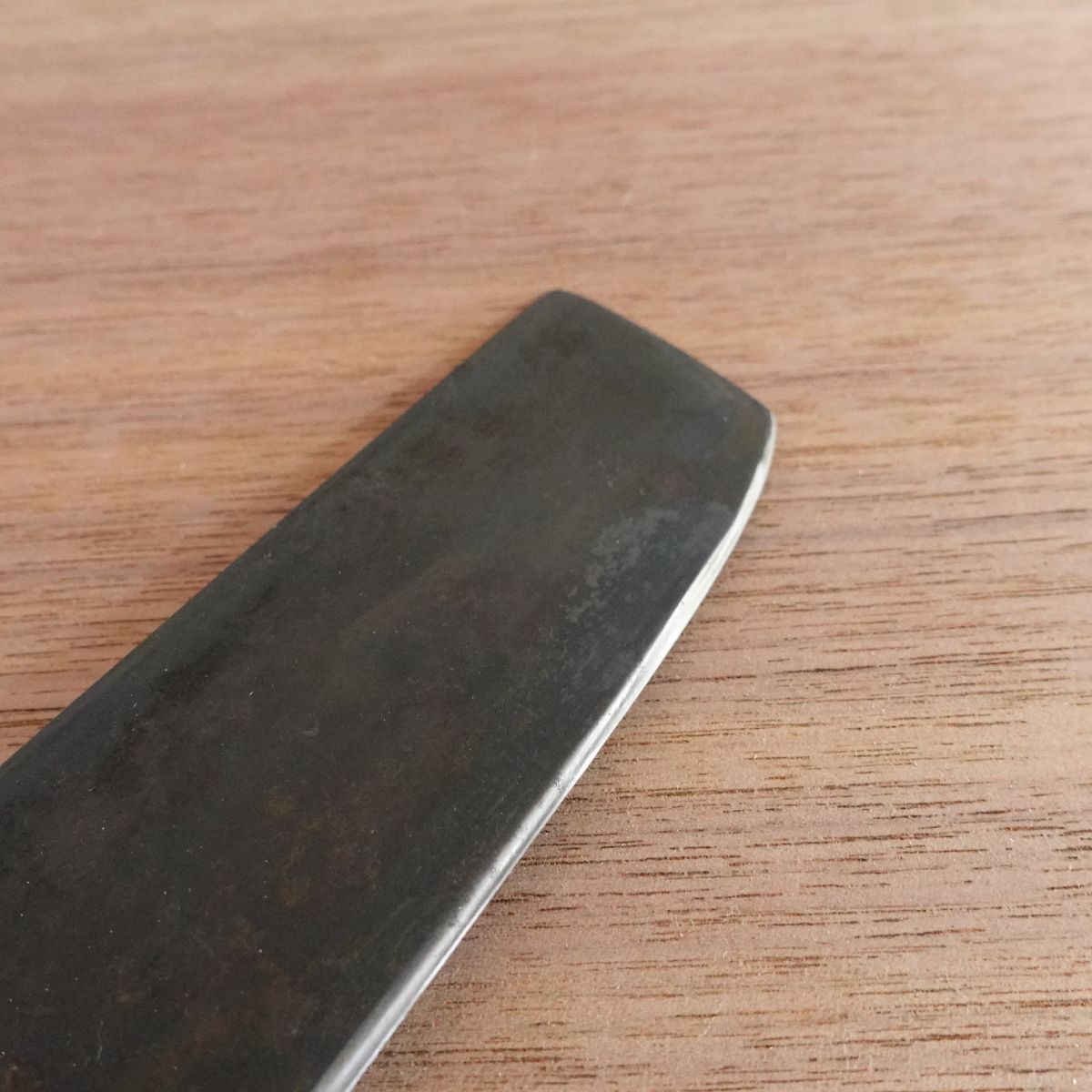 [HYPER REBORN] Suishinshi Masamori Nakiri Knife, Black Oxide Finish, Vegetable Knife, Double Bevel, Tokusen, 170mm