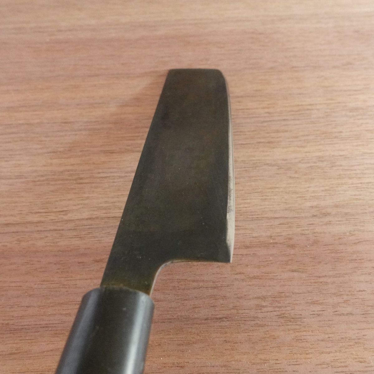 [HYPER REBORN] Suishinshi Masamori Nakiri Knife, Black Oxide Finish, Vegetable Knife, Double Bevel, Tokusen, 170mm