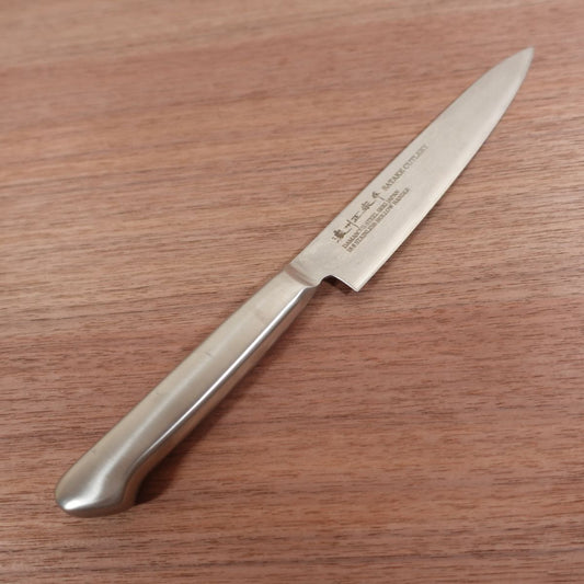Noshu Masamune Petty Knife, Sharpened, Damascus, Fruit Knife, All Stainless Steel, 150mm