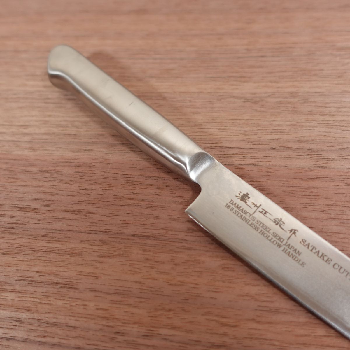 Noshu Masamune Petty Knife, Sharpened, Damascus, Fruit Knife, All Stainless Steel, 150mm