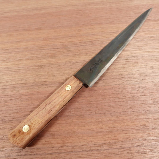 [HYPER REBORN] Masamoto Sujihiki Knife, Sharpened, Black Oxide Finish, Slim Gyuto, Carbon Steel, Almost Single Bevel, Saijo, M, Shu, 195mm