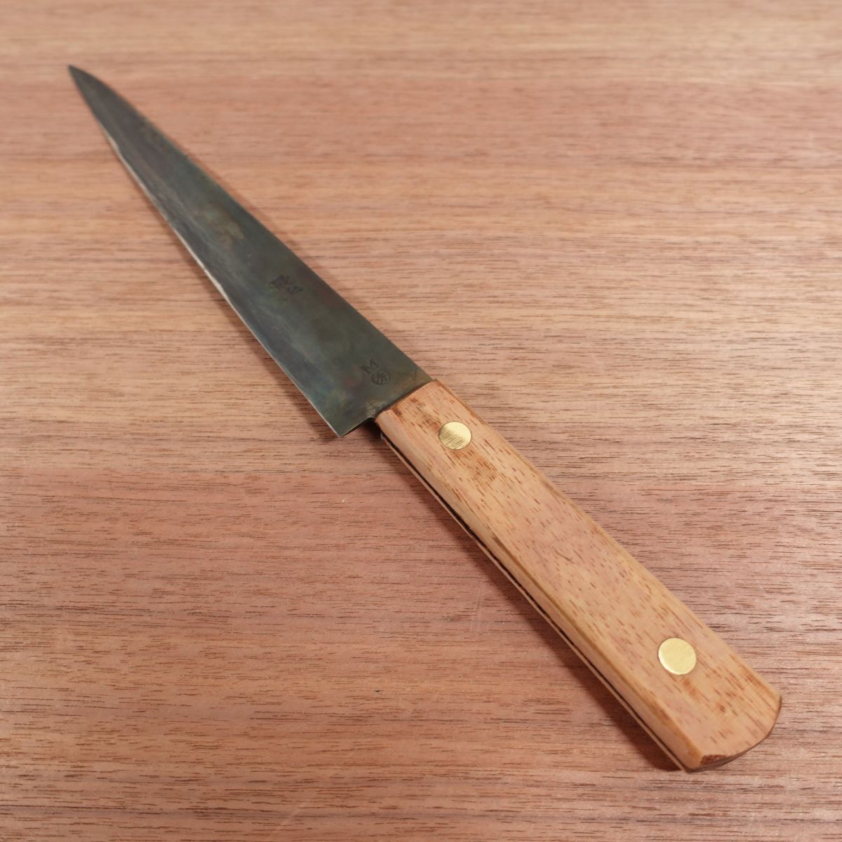[HYPER REBORN] Masamoto Sujihiki Knife, Sharpened, Black Oxide Finish, Slim Gyuto, Carbon Steel, Almost Single Bevel, Saijo, M, Shu, 195mm