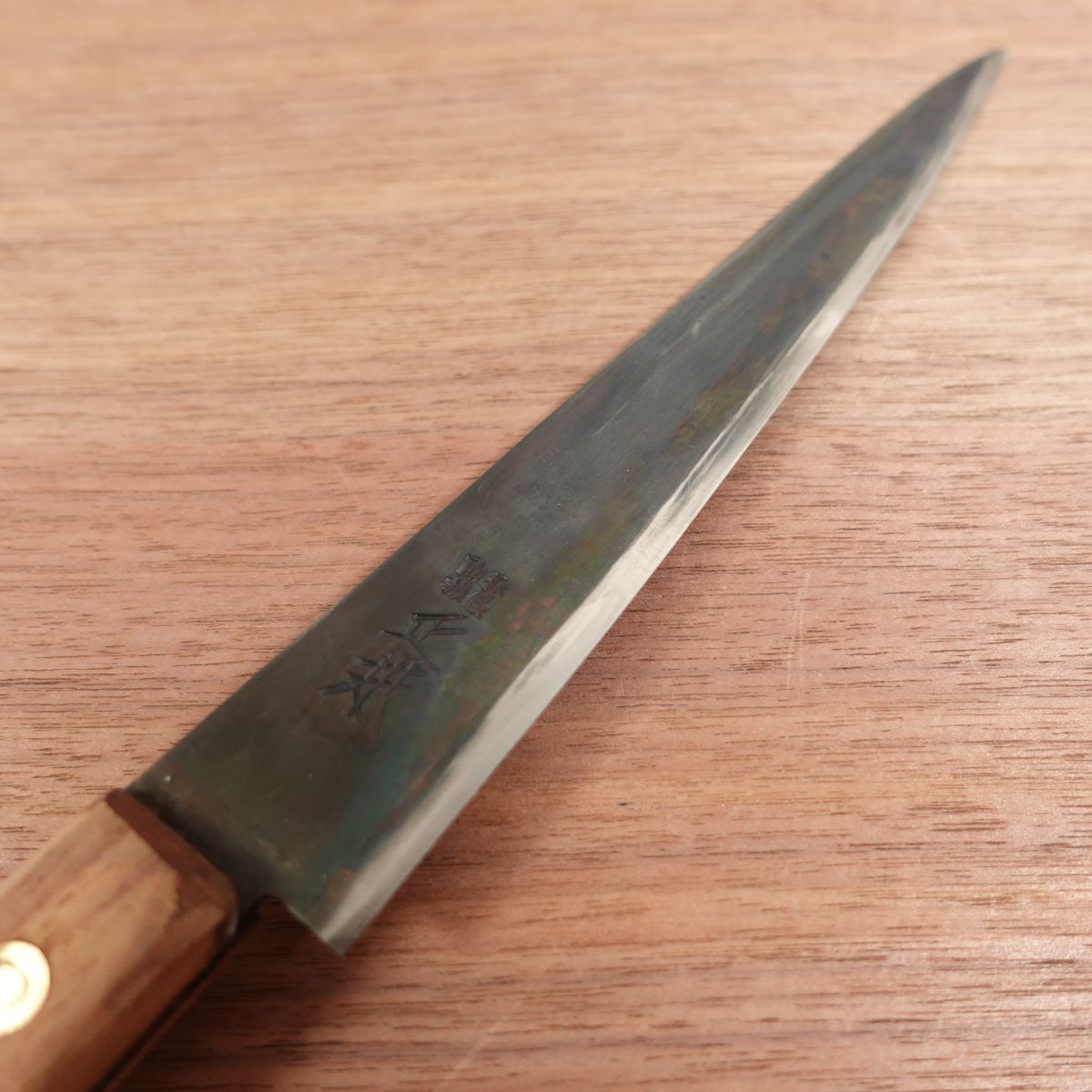 [HYPER REBORN] Masamoto Sujihiki Knife, Sharpened, Black Oxide Finish, Slim Gyuto, Carbon Steel, Almost Single Bevel, Saijo, M, Shu, 195mm
