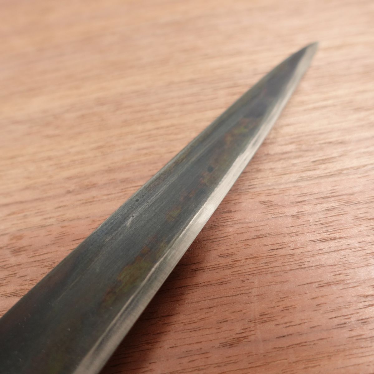 [HYPER REBORN] Masamoto Sujihiki Knife, Sharpened, Black Oxide Finish, Slim Gyuto, Carbon Steel, Almost Single Bevel, Saijo, M, Shu, 195mm