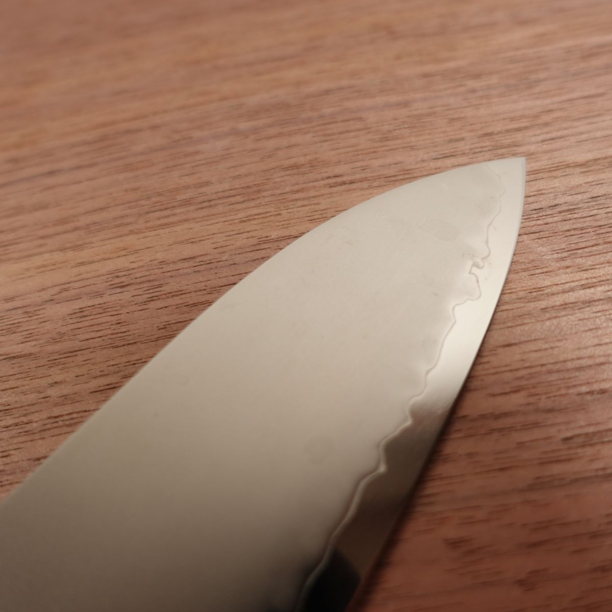 Tomi Santoku Knife, Stainless Laminated Steel, All-Purpose Knife, Tomio Umezawa, Knife Sharpener Included, Boxed, Unused Stored Item, 185mm