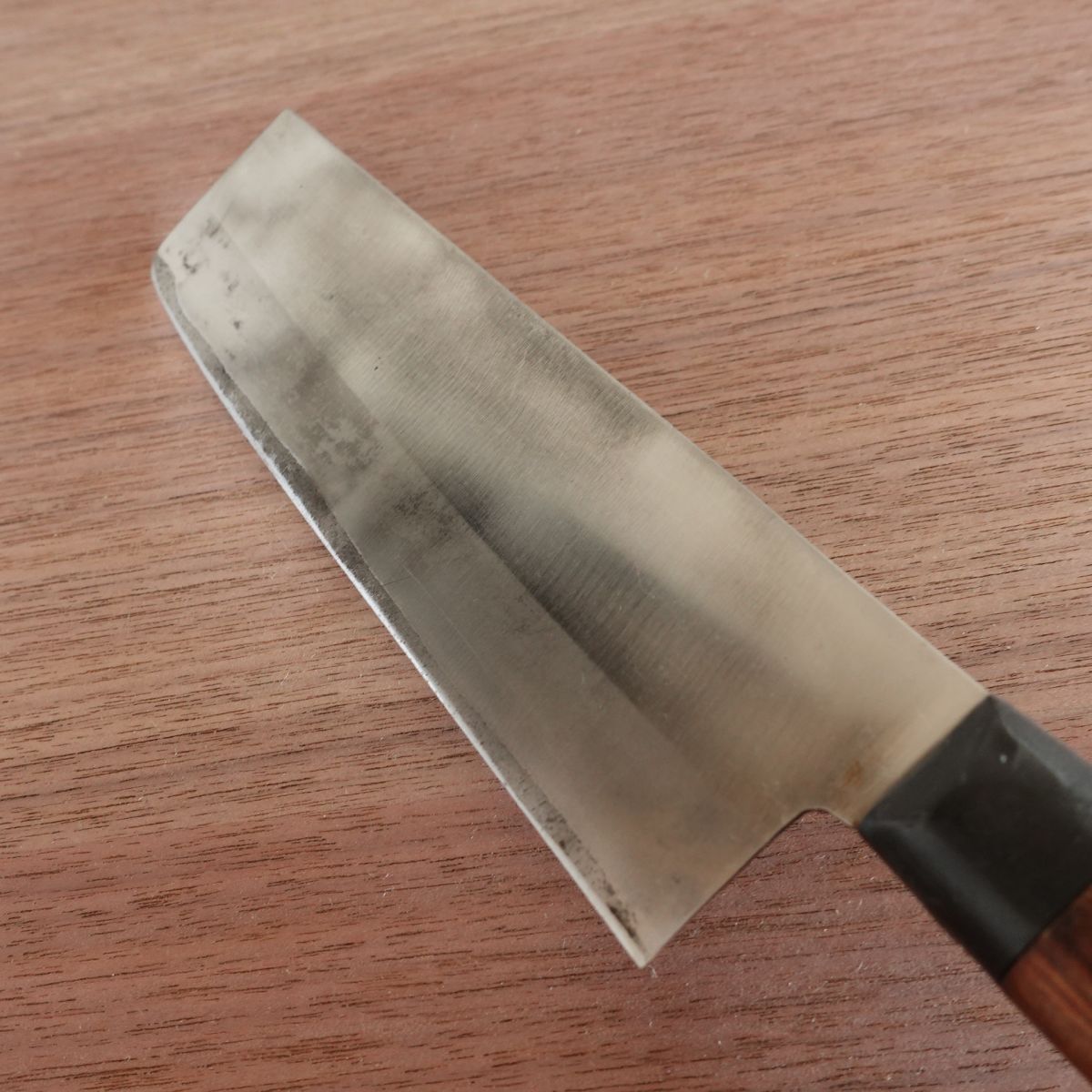 Soshu-den Nakiri Knife, Sharpened, Vegetable Knife, Double-Edged, Hon-Warikomi, 160mm