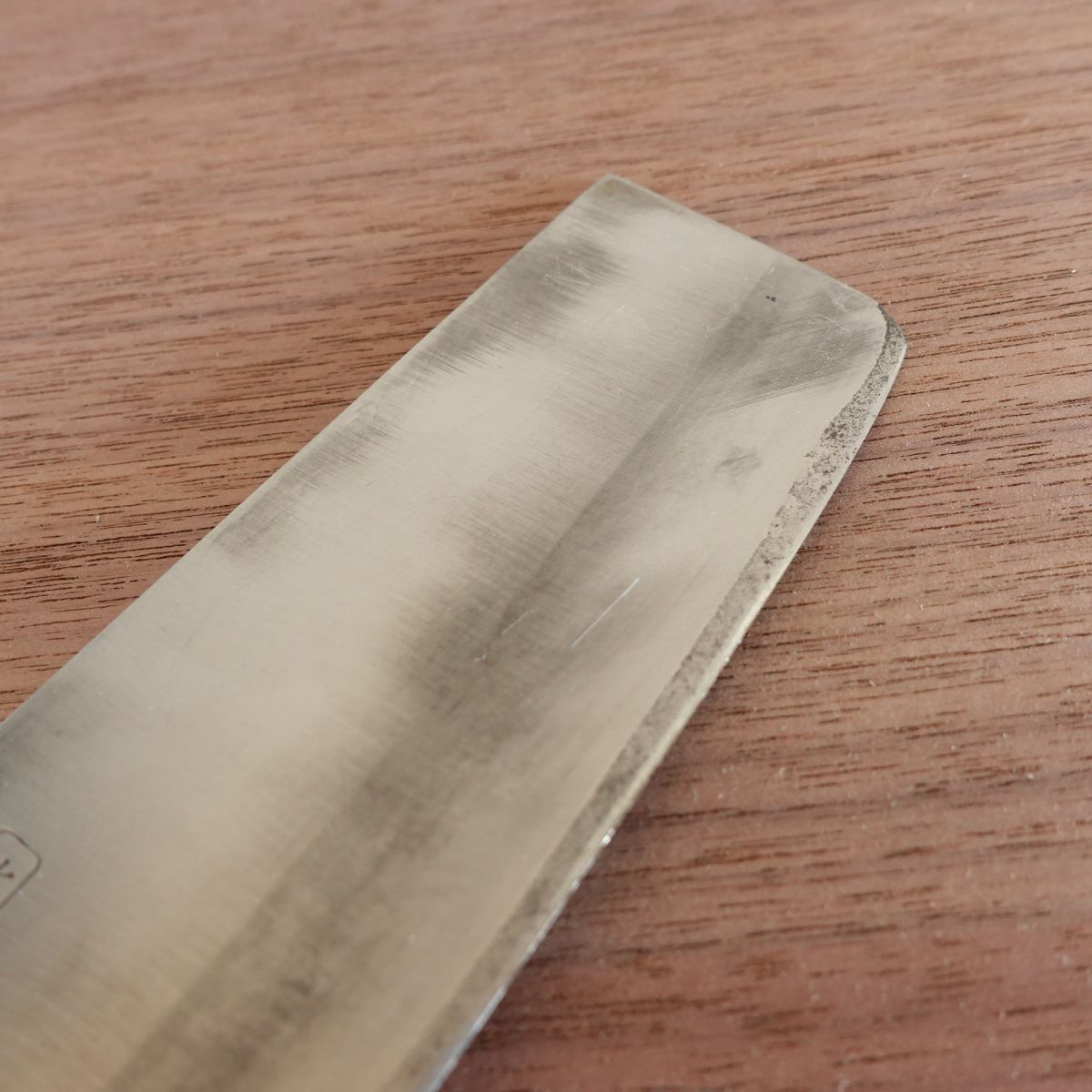 Soshu-den Nakiri Knife, Sharpened, Vegetable Knife, Double-Edged, Hon-Warikomi, 160mm