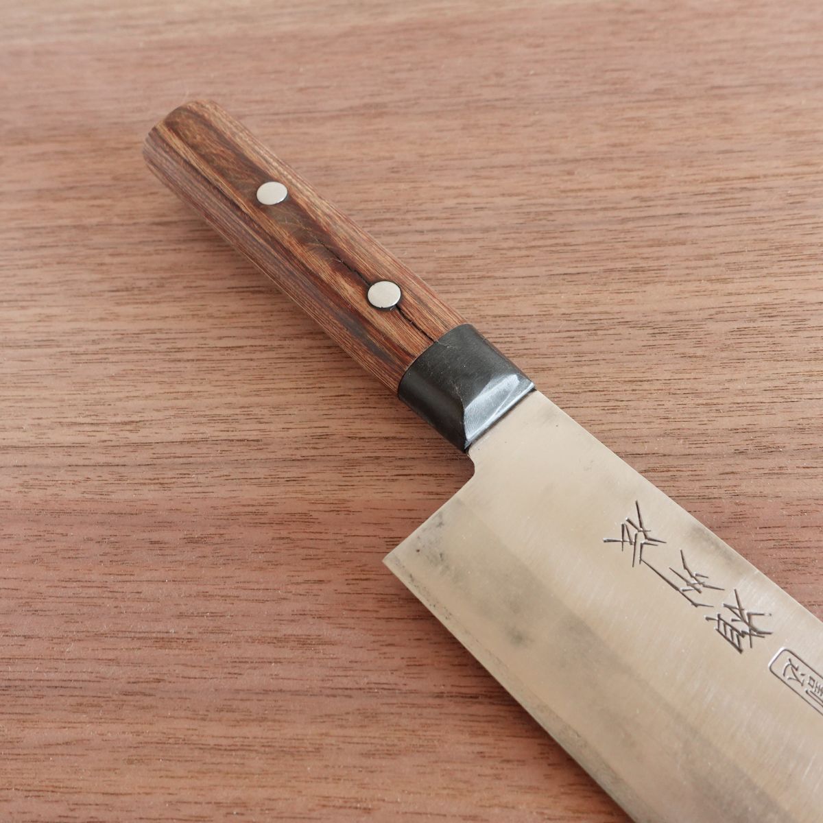 Soshu-den Nakiri Knife, Sharpened, Vegetable Knife, Double-Edged, Hon-Warikomi, 160mm