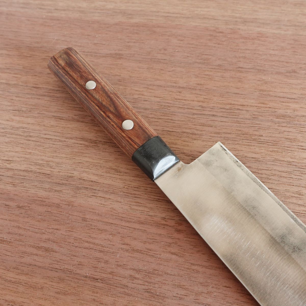 Soshu-den Nakiri Knife, Sharpened, Vegetable Knife, Double-Edged, Hon-Warikomi, 160mm