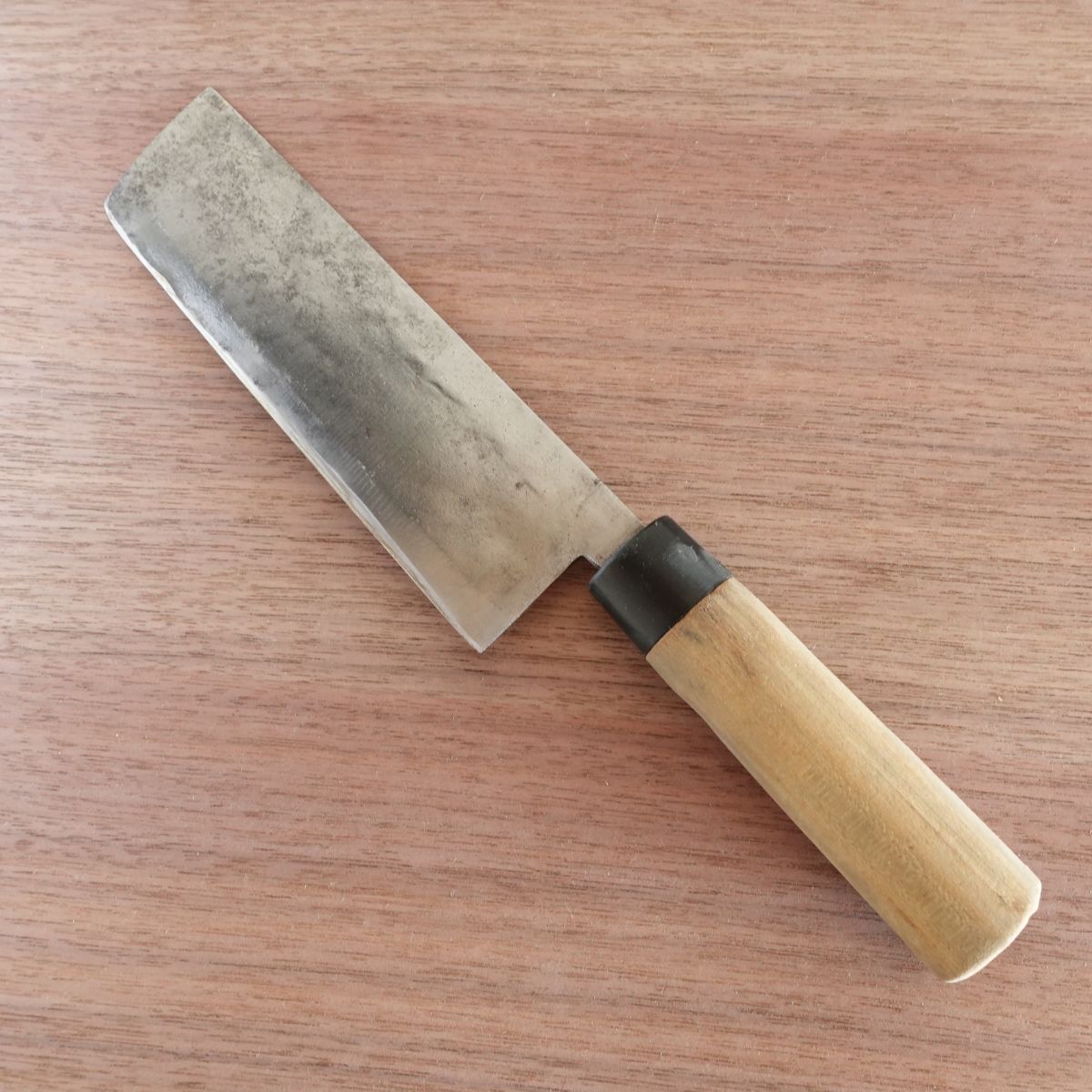 Seki Magoroku Nakiri Knife, Sharpened, Ginju Series, Vegetable Knife, Hagane, Double-Edged, 160mm