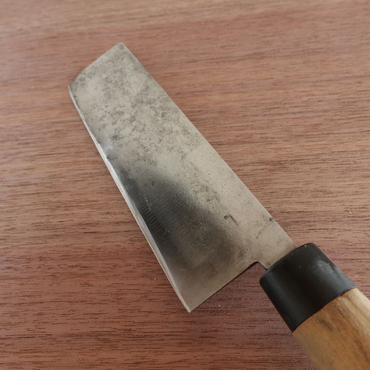 Seki Magoroku Nakiri Knife, Sharpened, Ginju Series, Vegetable Knife, Hagane, Double-Edged, 160mm