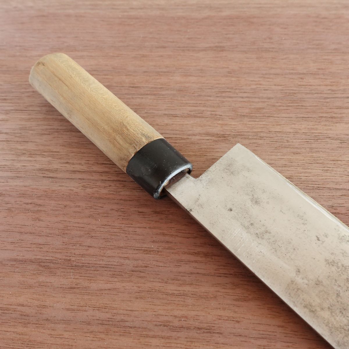 Seki Magoroku Nakiri Knife, Sharpened, Ginju Series, Vegetable Knife, Hagane, Double-Edged, 160mm