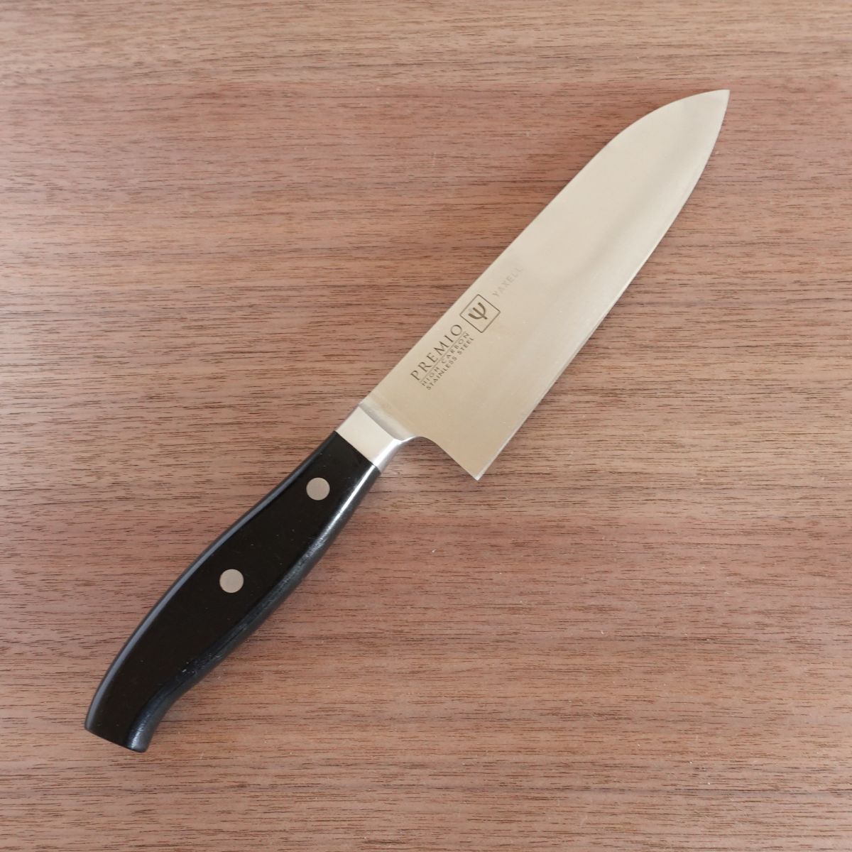 Premio Santoku Knife, Sharpened, Yaxell, All-Purpose Knife, Stainless Steel, 165mm