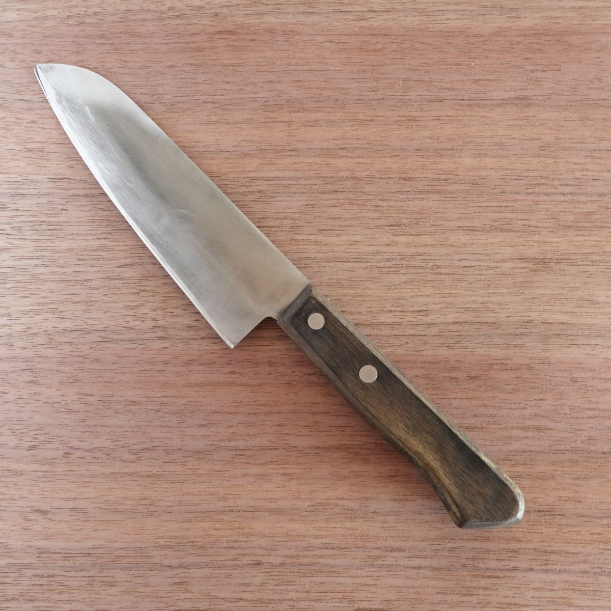 Sakai Kanefusa Santoku Knife, Sharpened, All-Purpose Knife, Hagane Warikomi, 165mm