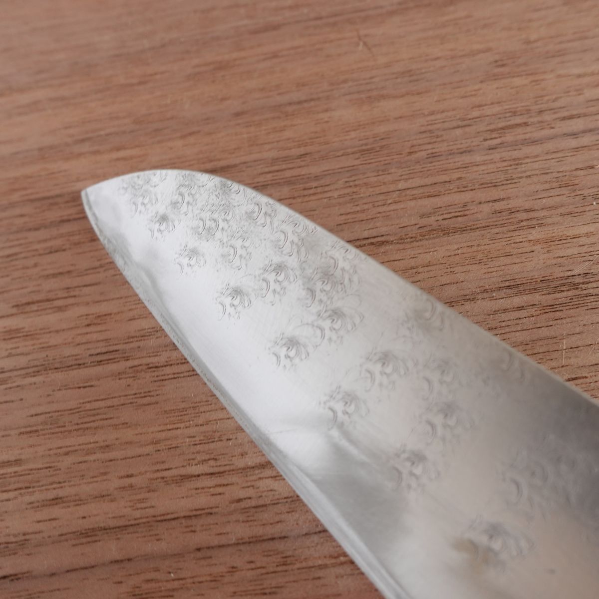 Michiba Santoku Knife, Sharpened, Hand-Forged Aogami Steel, Yasuki Blue Steel, Hon-Warikomi, 170mm