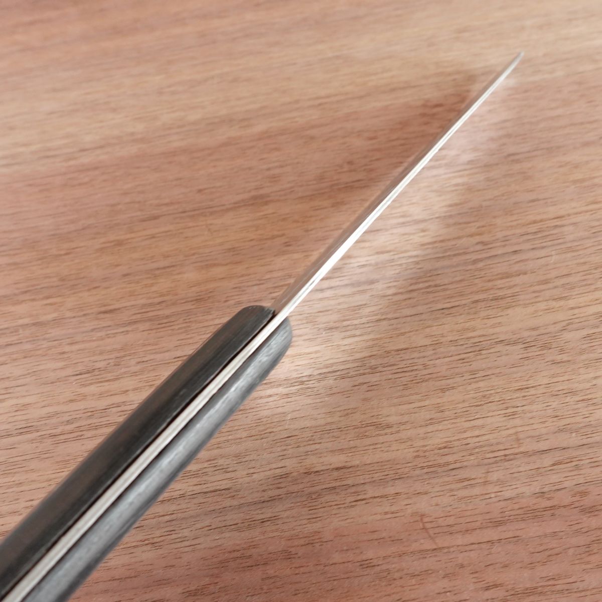 Michiba Santoku Knife, Sharpened, Hand-Forged Aogami Steel, Yasuki Blue Steel, Hon-Warikomi, 170mm