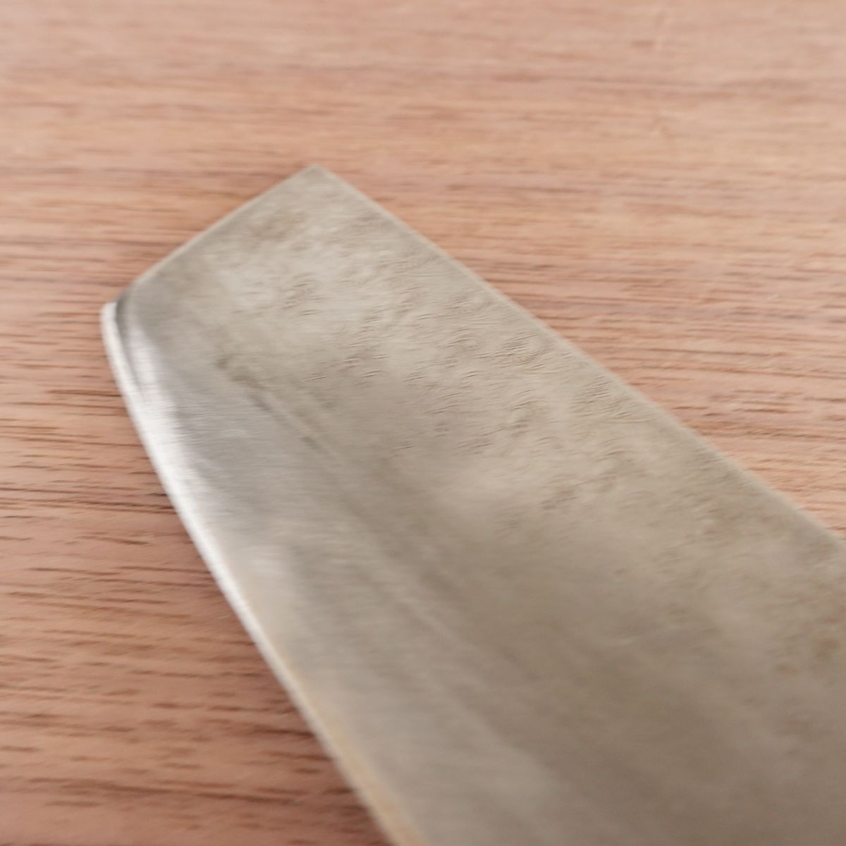 Michiba Nakiri Knife, Sharpened, Hand-Forged Aogami Steel, Yasuki Blue Steel, Hon-Warikomi, 165mm