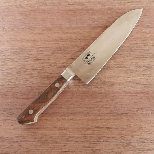 Sakai Toji Santoku Knife, Sharpened, All-Purpose Knife, No.888, Molybdenum Steel, 175mm