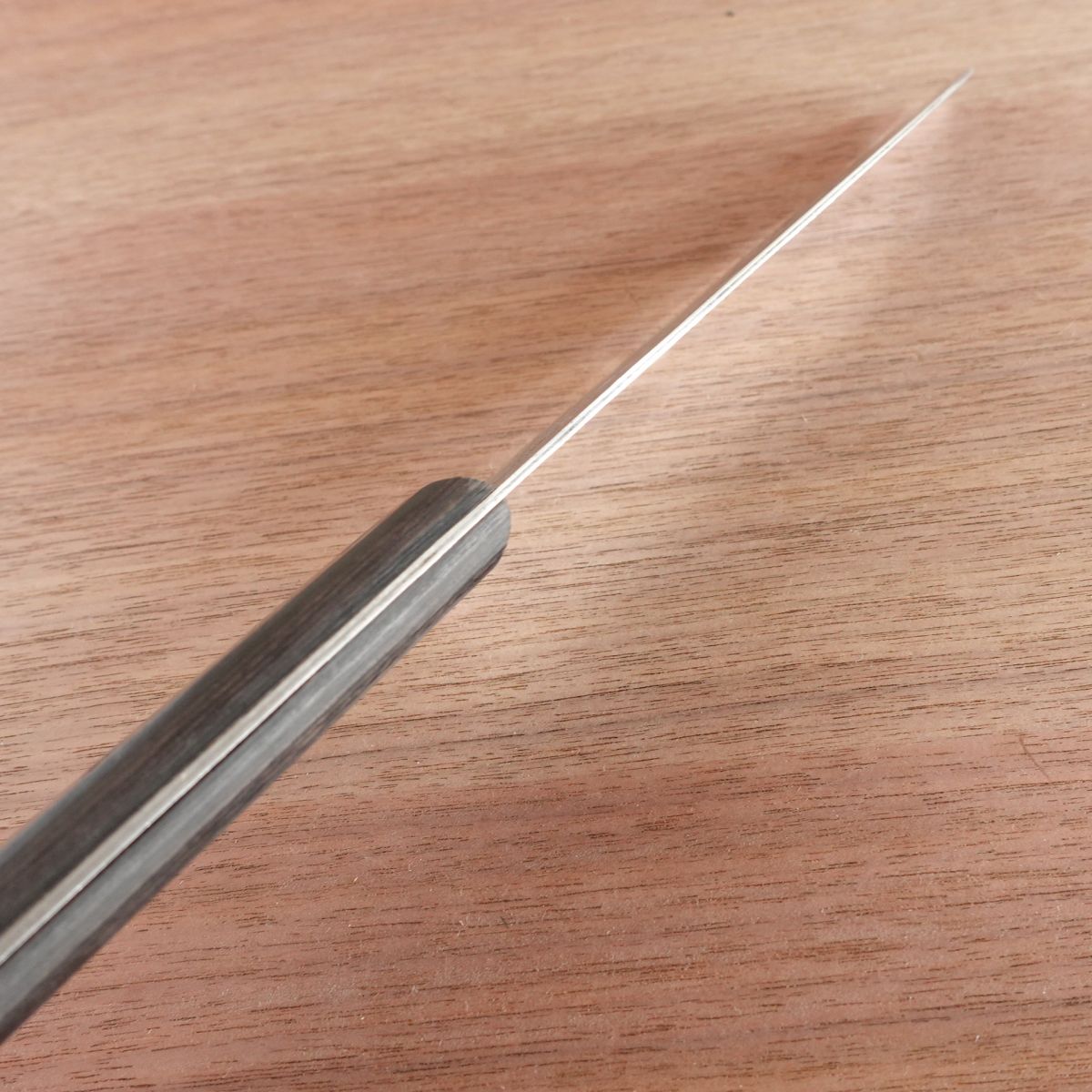 Takesada Santoku Knife, Sharpened, Hand-Forged Aogami Steel, Yasuki Blue Steel, Hon-Warikomi, 175mm