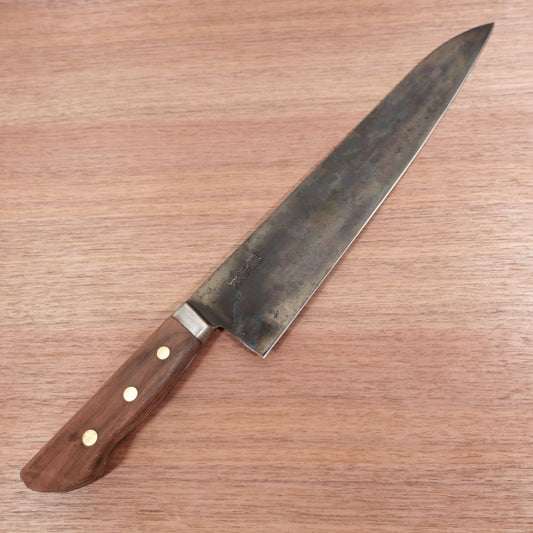 Tadanaga Chef's Knife, Sharpened, Black Oxide Finish, Carbon Steel, Japanese Steel, All-Purpose Knife, 300mm