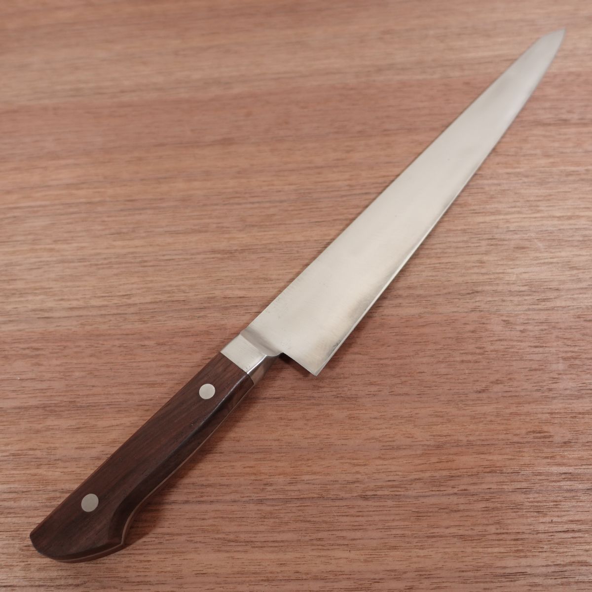 Komatop Sujihiki Knife, Sharpened, Slim Gyuto, Slicer, Carbon Steel, TOP, Koma, TRADE MARK, Unused Stored Item, 270mm