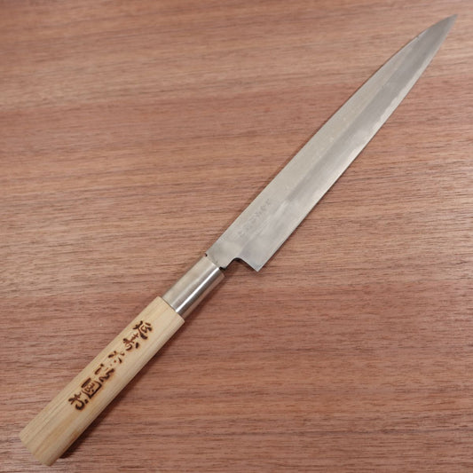 Enjutaro Kunimura Yanagiba Knife, Sharpened, Sashimi Knife, Carbon Steel, Nearly Unused, 275mm