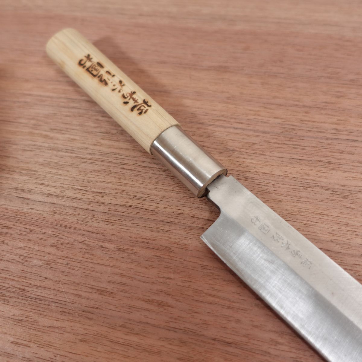 Enjutaro Kunimura Yanagiba Knife, Sharpened, Sashimi Knife, Carbon Steel, Nearly Unused, 275mm