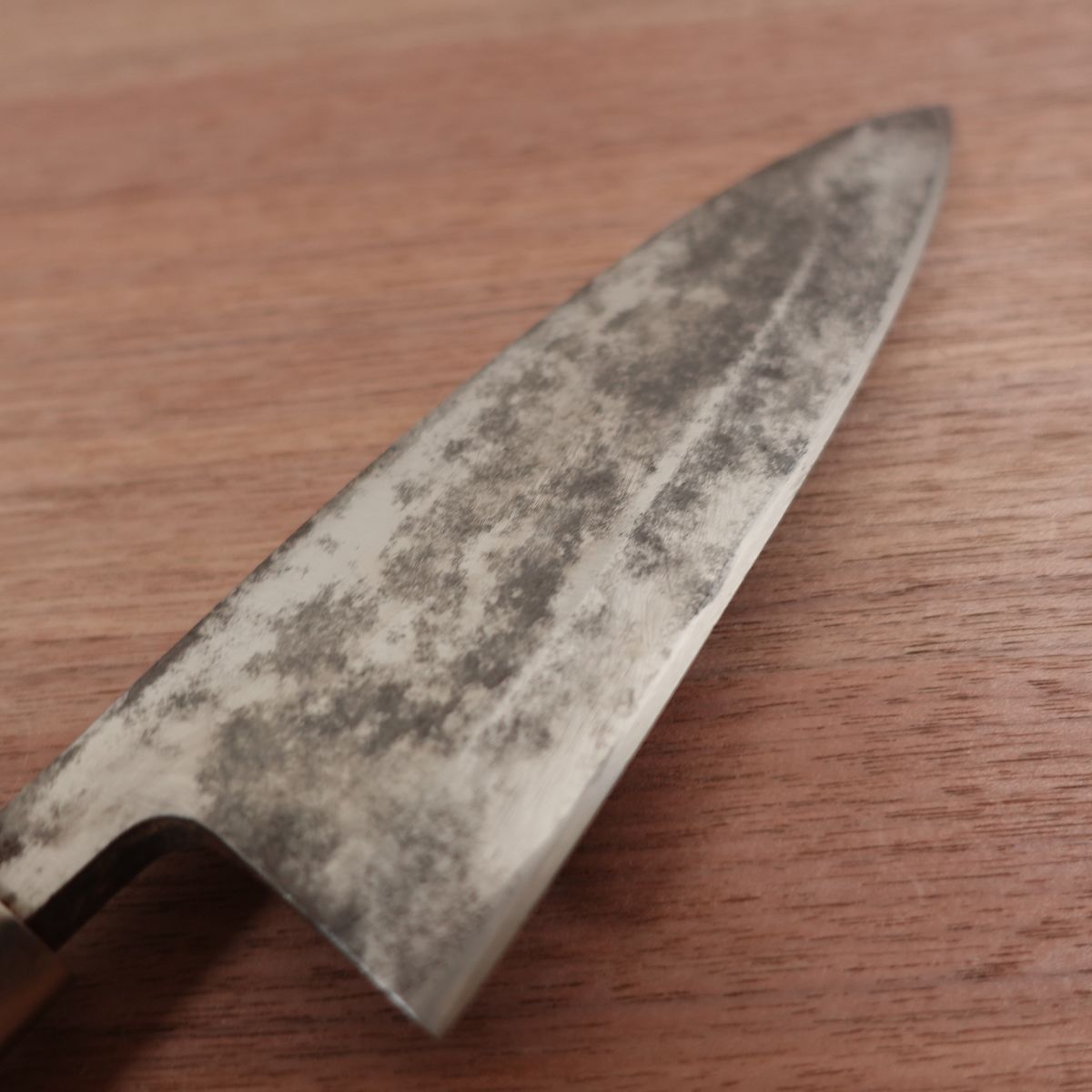 Sakai Ichiyoshi Deba Knife, Sharpened, Large Deba, Carbon Steel, Single Bevel, Heavy Rust, 185mm