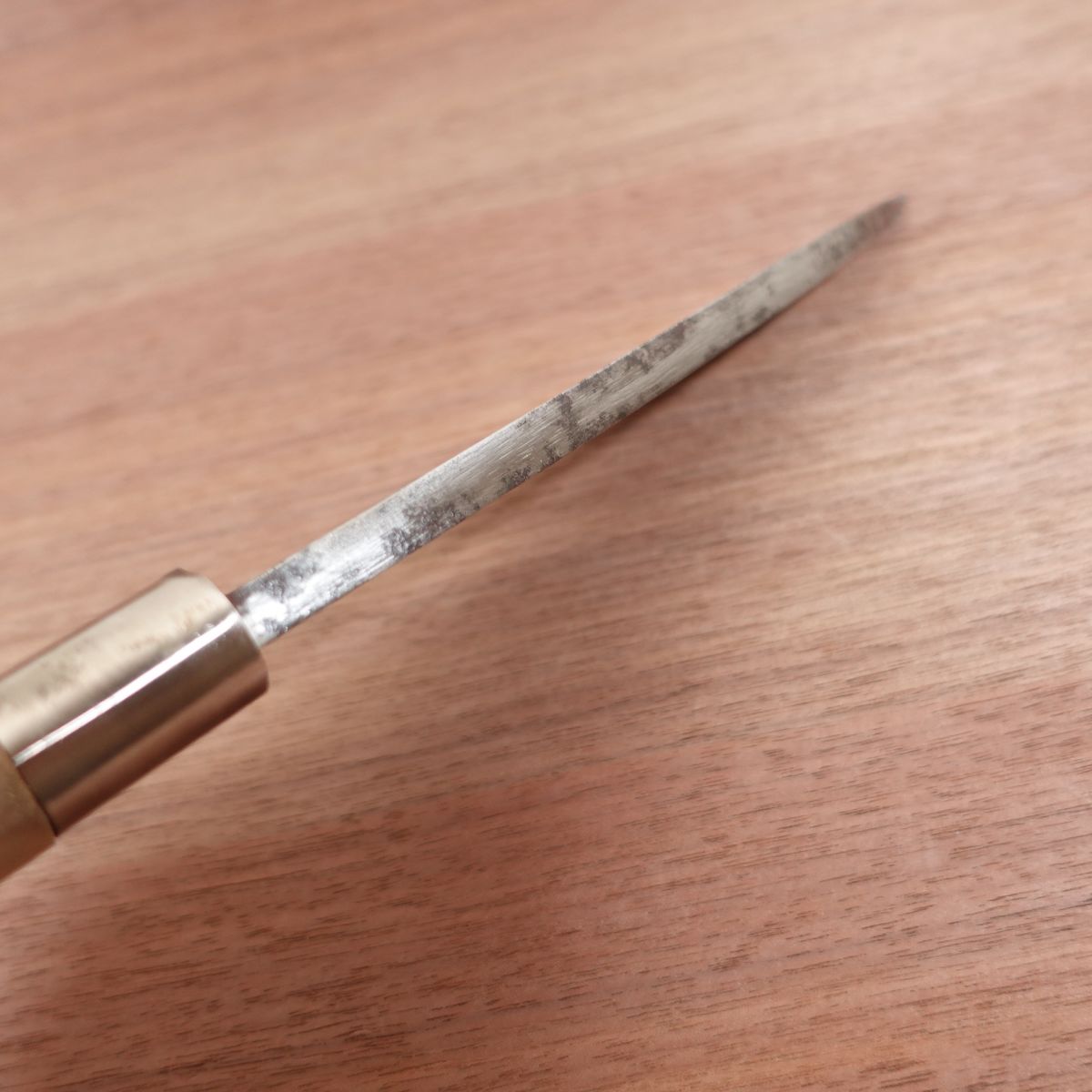 Sakai Ichiyoshi Deba Knife, Sharpened, Large Deba, Carbon Steel, Single Bevel, Heavy Rust, 185mm