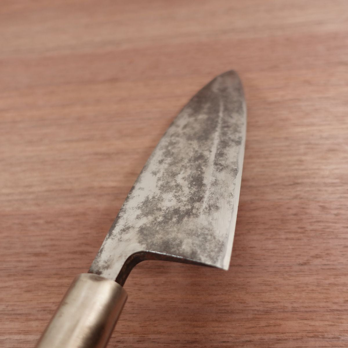 Sakai Ichiyoshi Deba Knife, Sharpened, Large Deba, Carbon Steel, Single Bevel, Heavy Rust, 185mm