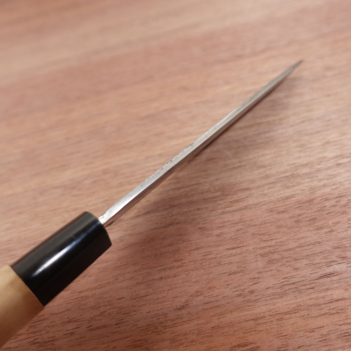 Kanesada Funayuki Knife, Sharpened, Ai-Deba, Master Kanesada, Thin Blade, Carbon Steel, Single Bevel, 160mm