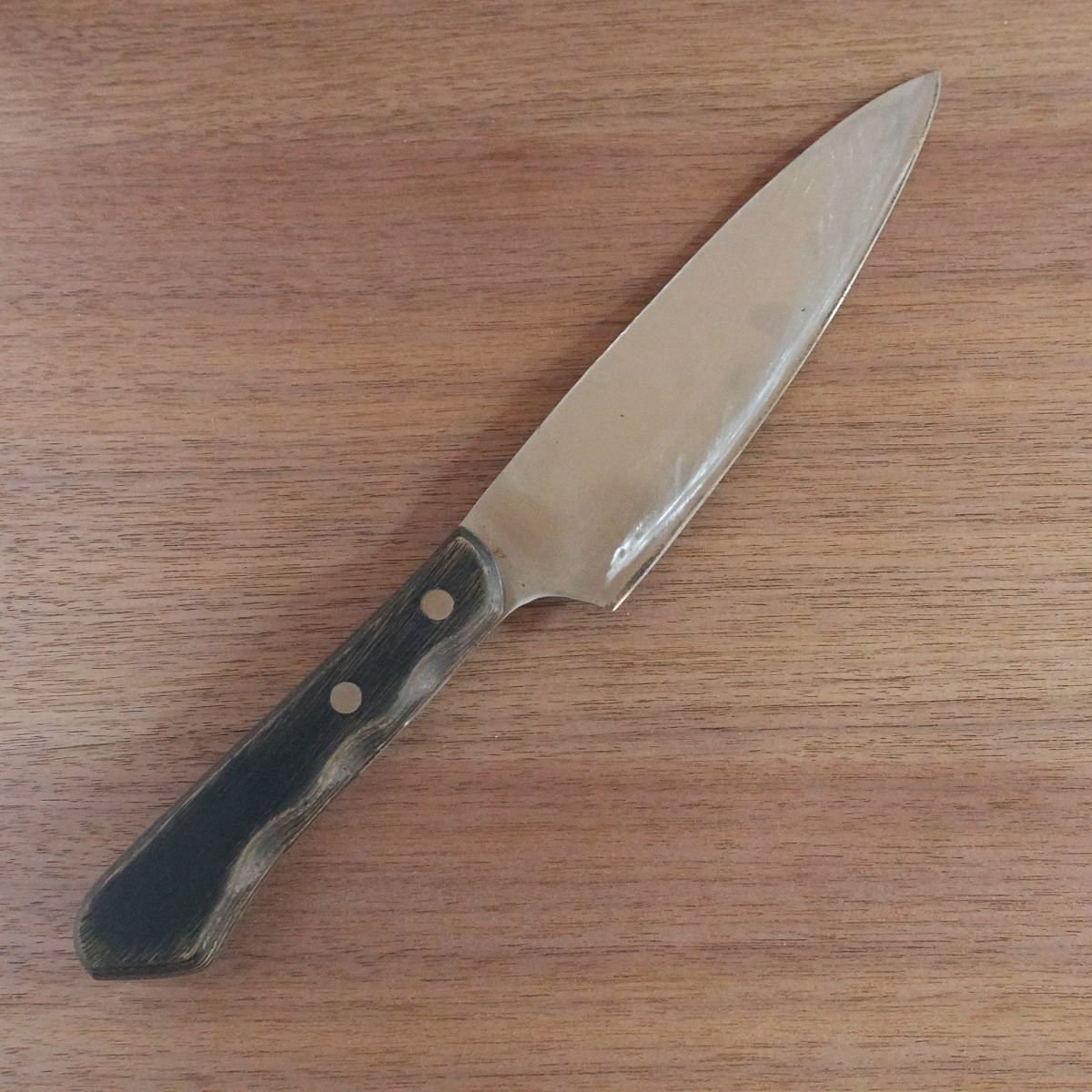 Gekkai Gyuto Knife, Sharpened, Hon-Warikomi, All-Purpose Knife, Hagane Core, 165mm