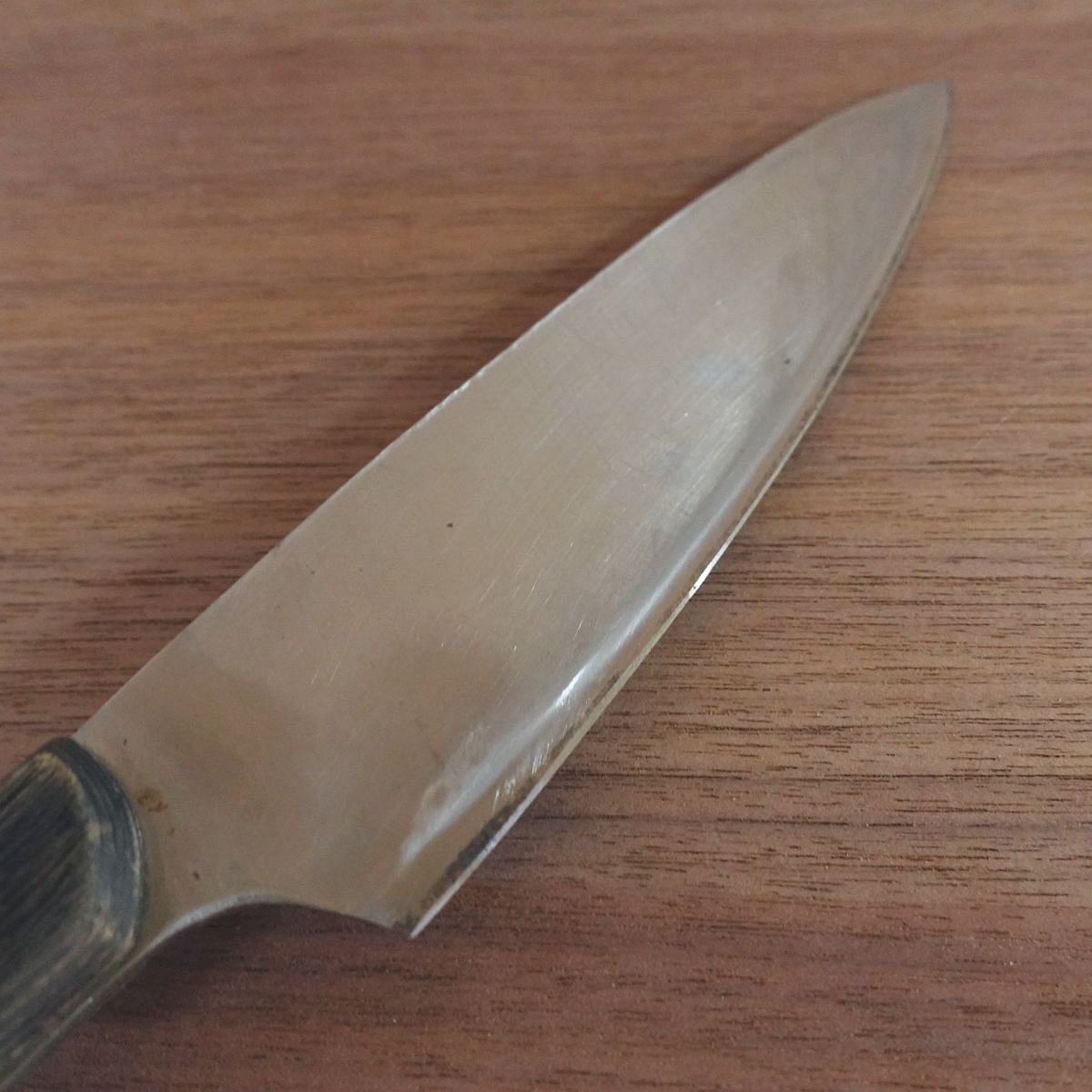 Gekkai Gyuto Knife, Sharpened, Hon-Warikomi, All-Purpose Knife, Hagane Core, 165mm