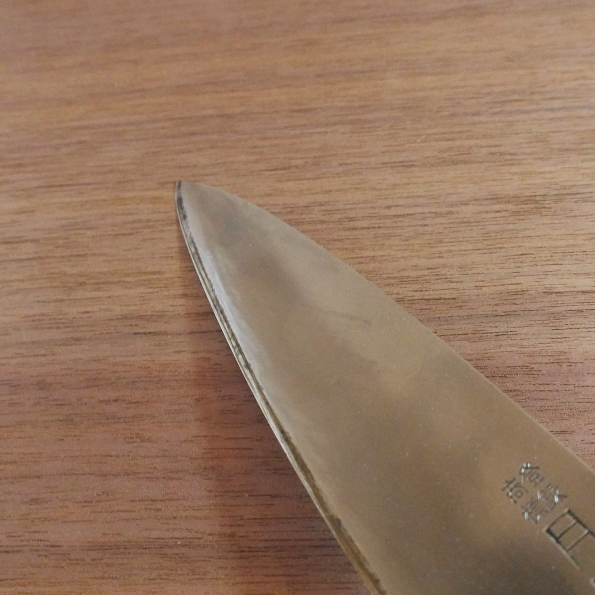Gekkai Gyuto Knife, Sharpened, Hon-Warikomi, All-Purpose Knife, Hagane Core, 165mm