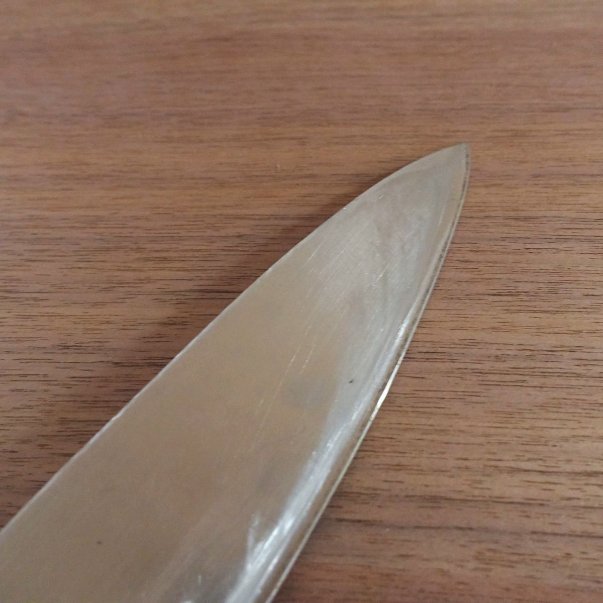 Gekkai Gyuto Knife, Sharpened, Hon-Warikomi, All-Purpose Knife, Hagane Core, 165mm
