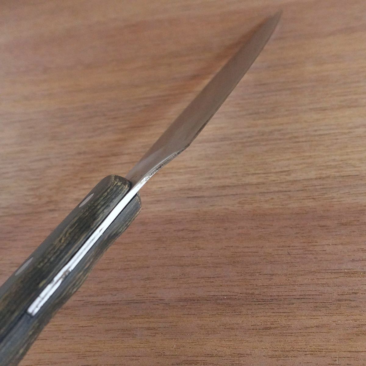 Gekkai Gyuto Knife, Sharpened, Hon-Warikomi, All-Purpose Knife, Hagane Core, 165mm