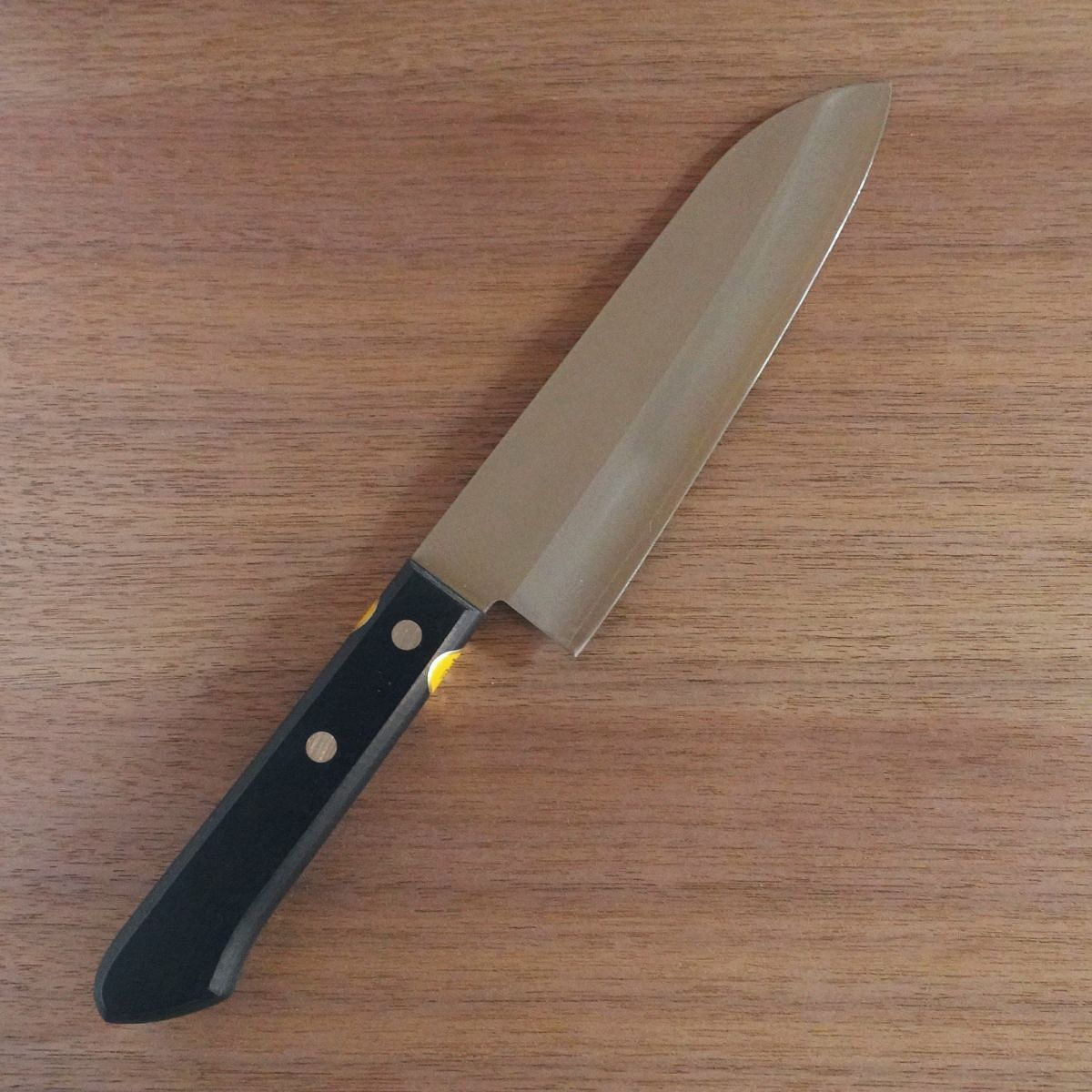 Masamitsu Santoku Knife, Sharpened, All-Purpose Knife, DP Stainless Gold, 170mm