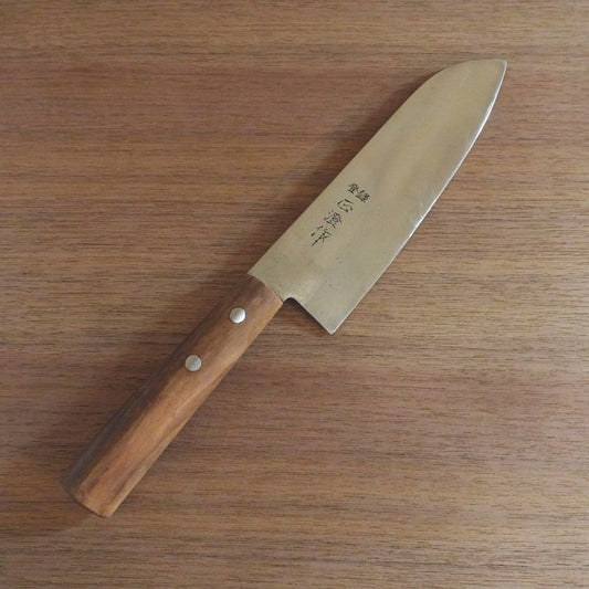 Masazumi Santoku Knife, Sharpened, Stainless Steel, All-Purpose Knife, 170mm