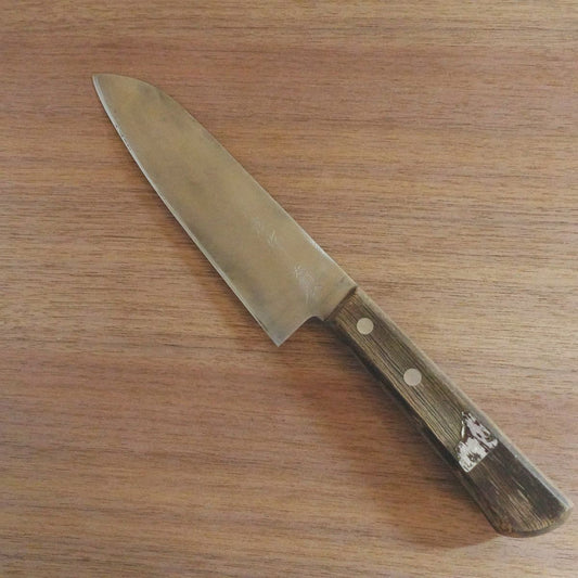 Masazumi Santoku Knife, Sharpened, Hon-Warikomi, All-Purpose Knife, 160mm