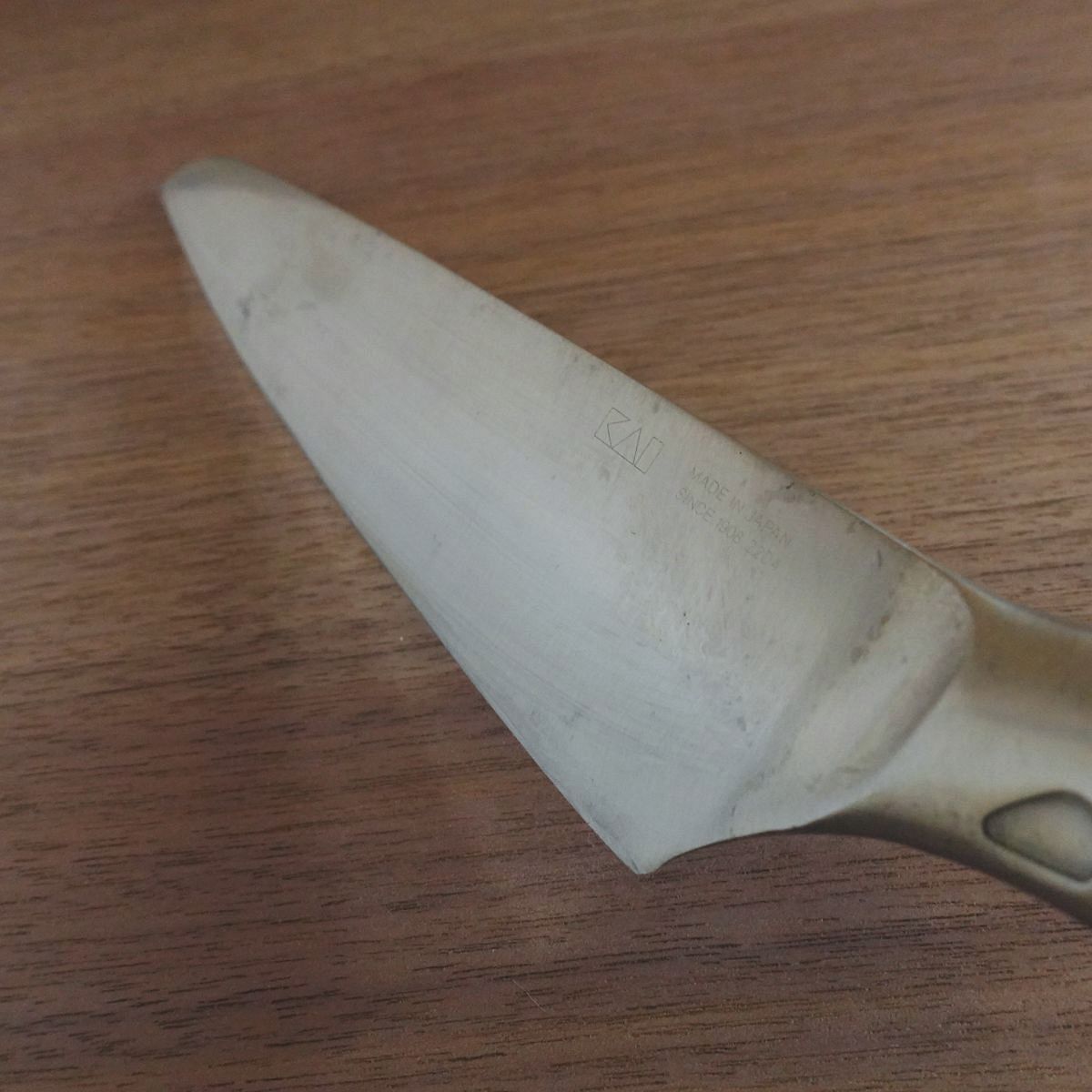 Seki Magoroku Gyuto Knife, Sharpened, Shoso Series, All Stainless Steel, Engraving Faded, 185mm