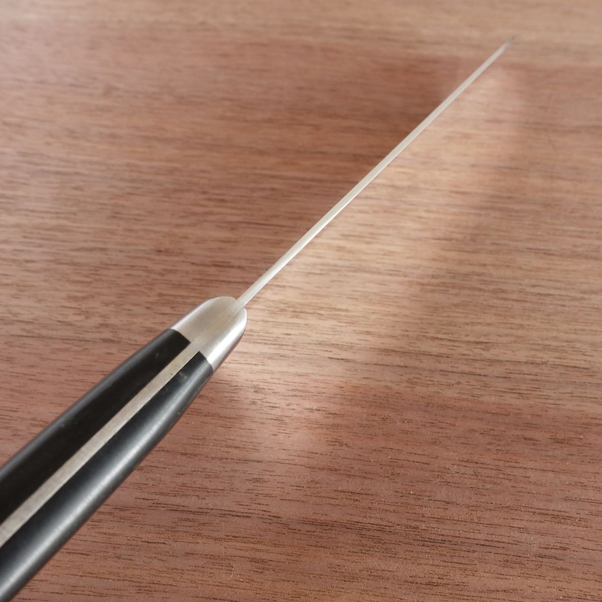 G-Sakai Santoku Knife, Sharpened, ATS-55 Stainless Steel, Samurai Logo, Handmade, 180mm