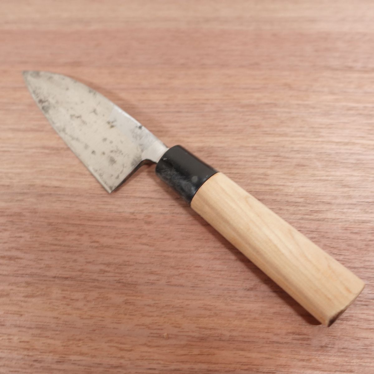 Koyama Aji-Kiri Knife, Sharpened, Hand-Forged, Traditional, Ko-Deba, Horse Mackerel Knife, 130mm