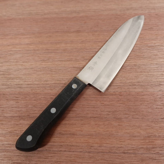 Hidetsuna Santoku Knife, Sharpened, All-Purpose Knife, Laminated Steel, Stainless Steel, 170mm